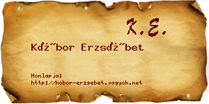 Kóbor Erzsébet névjegykártya